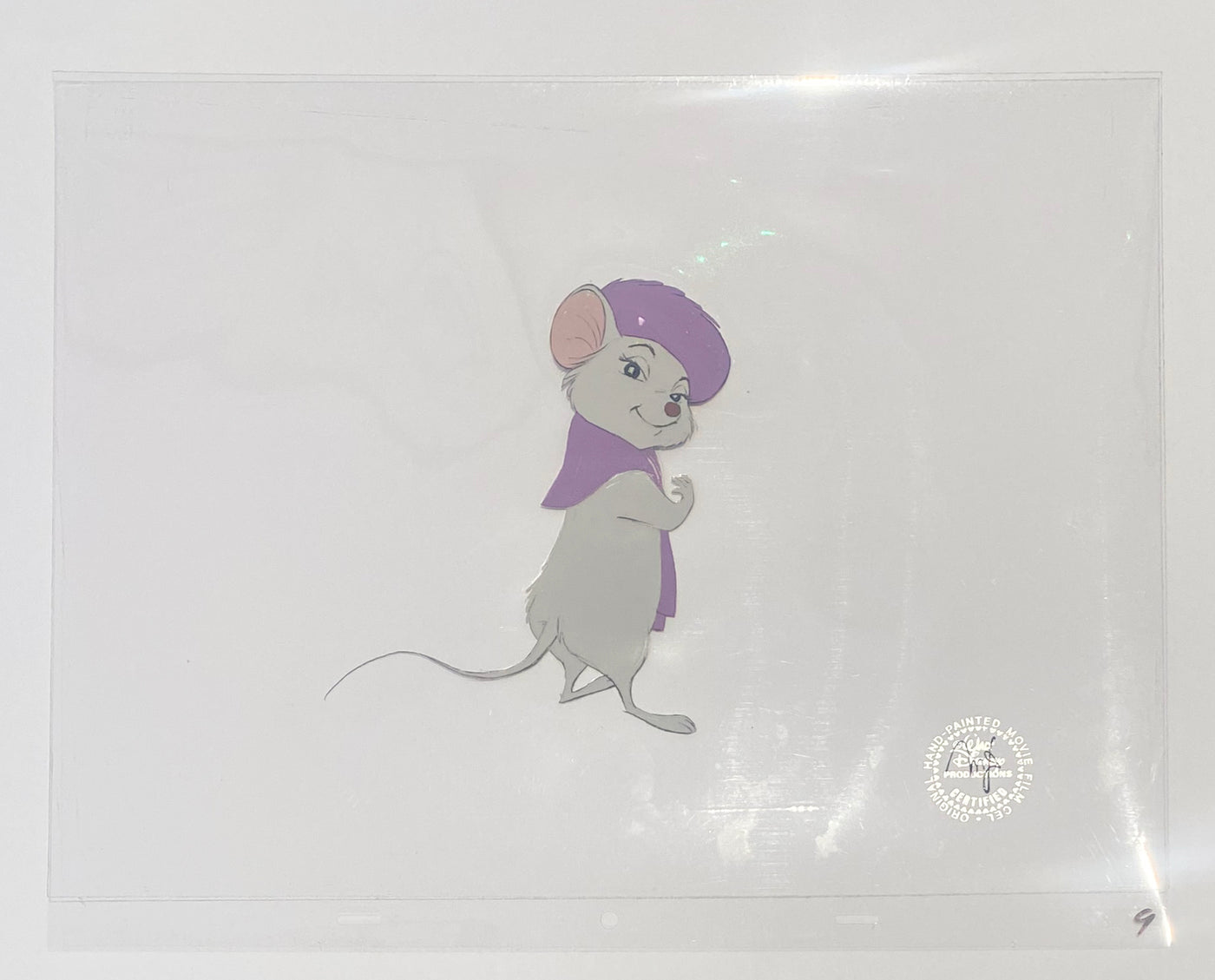 Original Walt Disney Production Cel from The Rescuers featuring Miss Bianca
