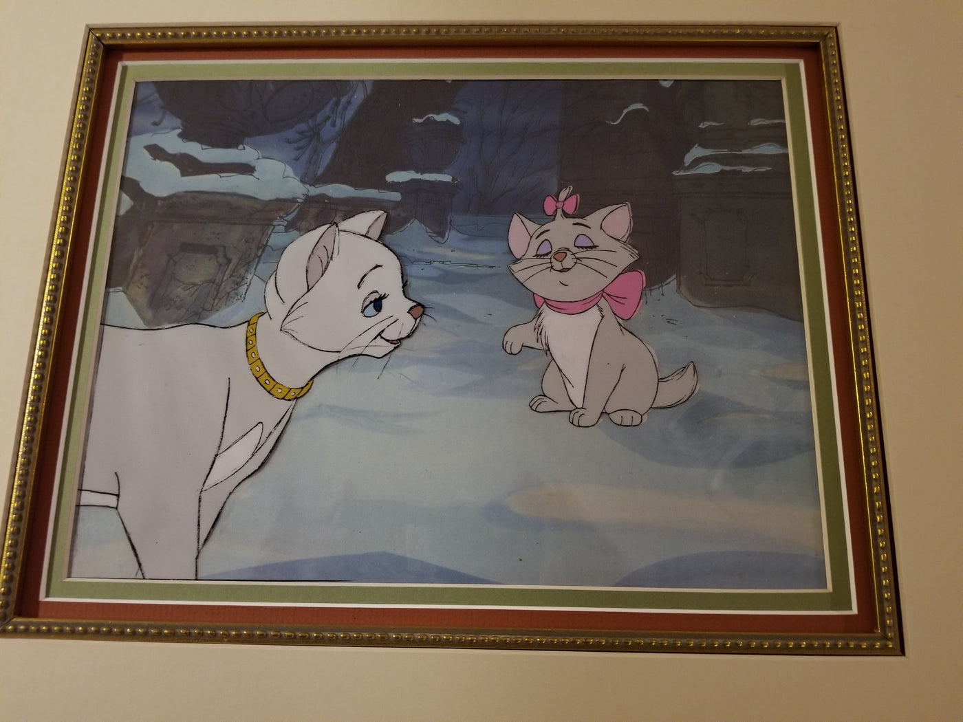 Original Walt Disney Production Cel from The Aristocats featuring The Duchess and Marie