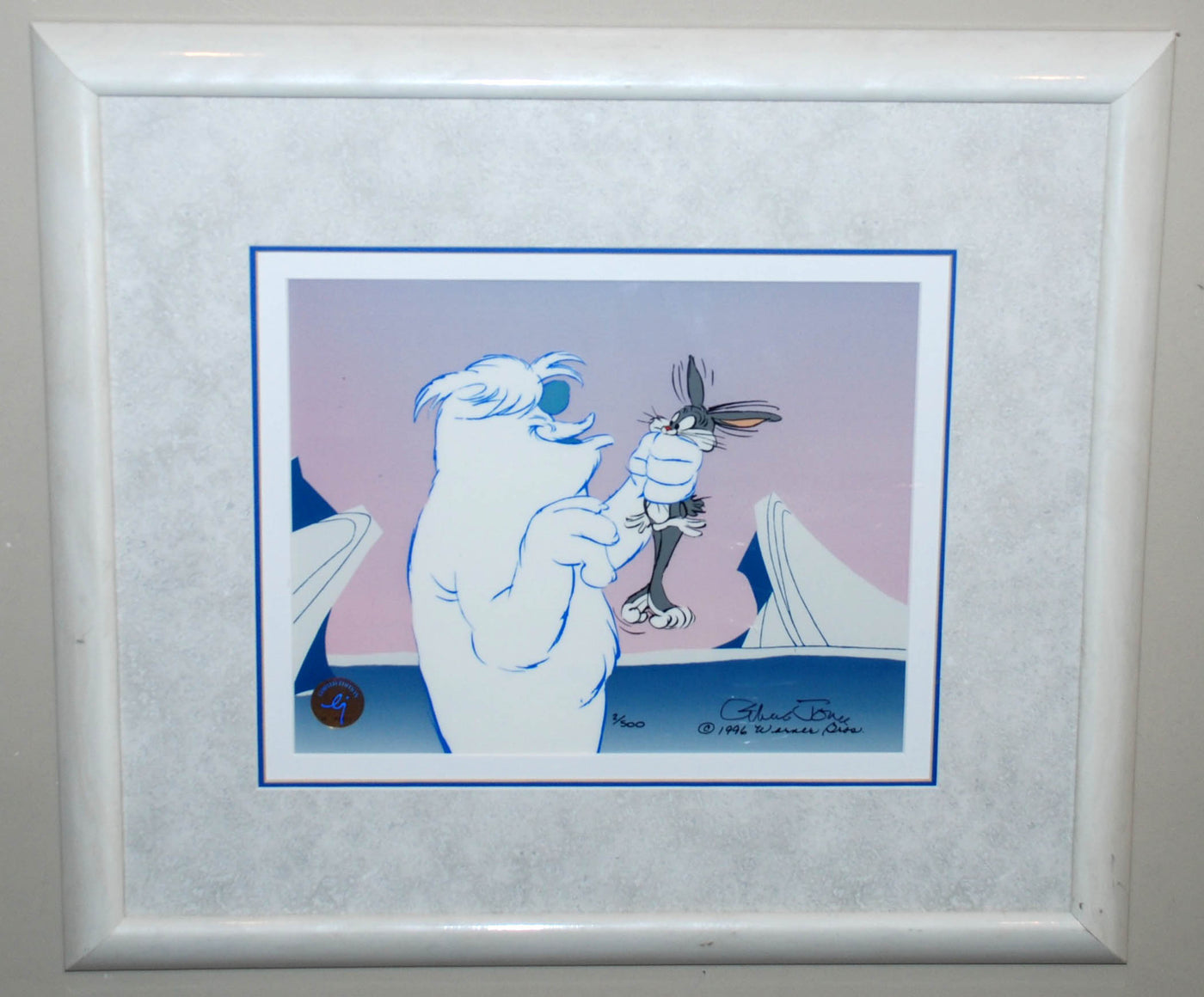 Original Warner Brothers Limited Edition Cel, Abominable Snowbunny