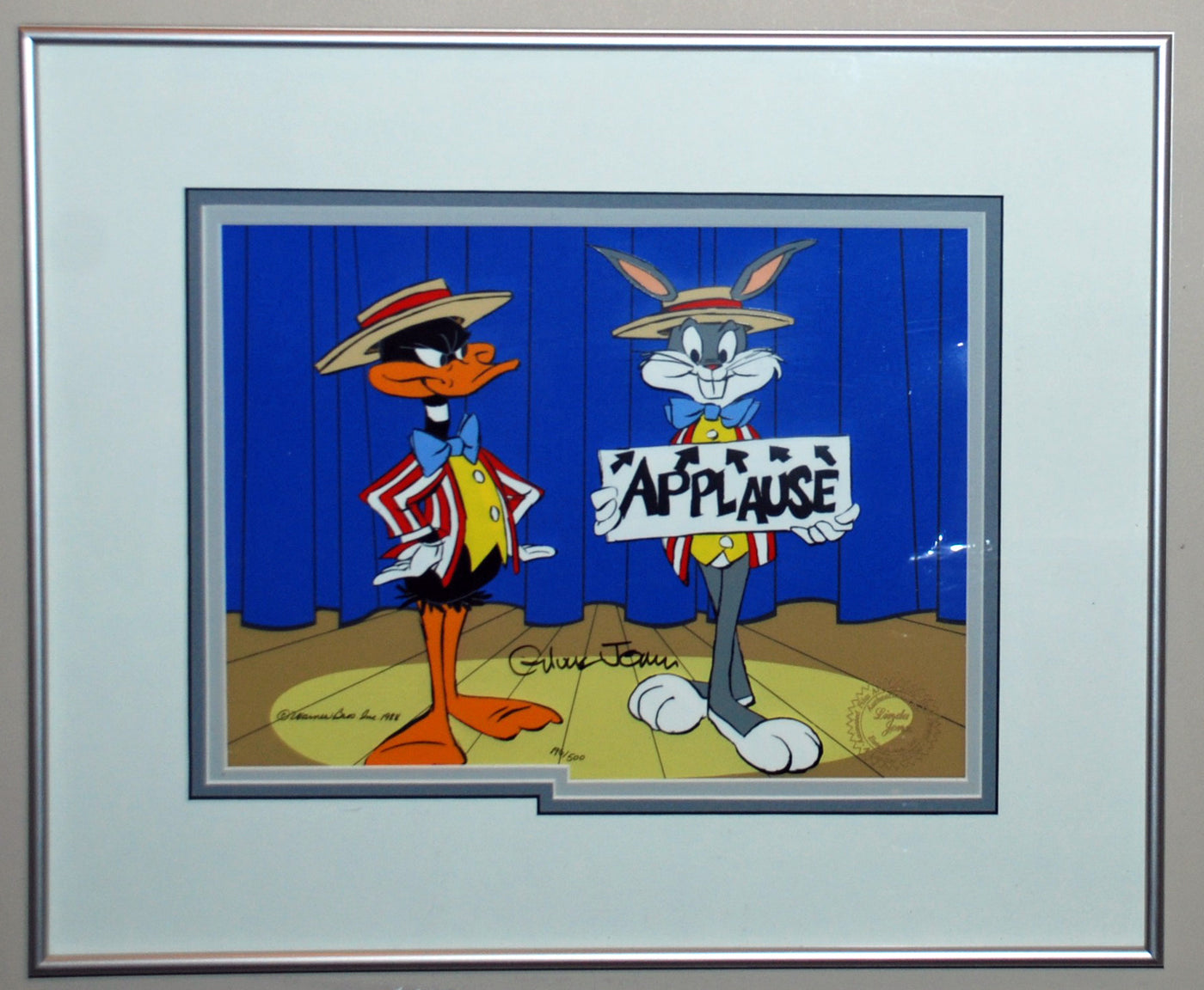 Original Warner Brothers Limited Edition Cel, Applause, Signed by Chuck Jones
