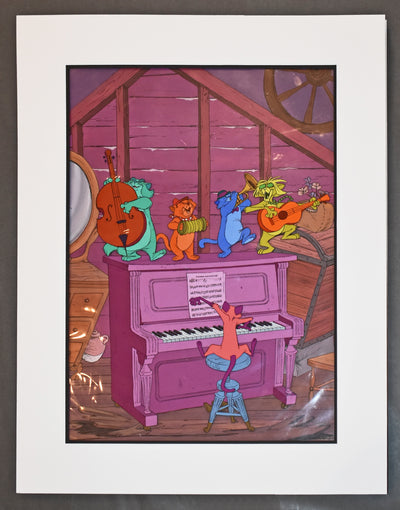 Original Walt Disney Production Cels (3) from The Aristocats featuring Scat Cat and Alley Cats