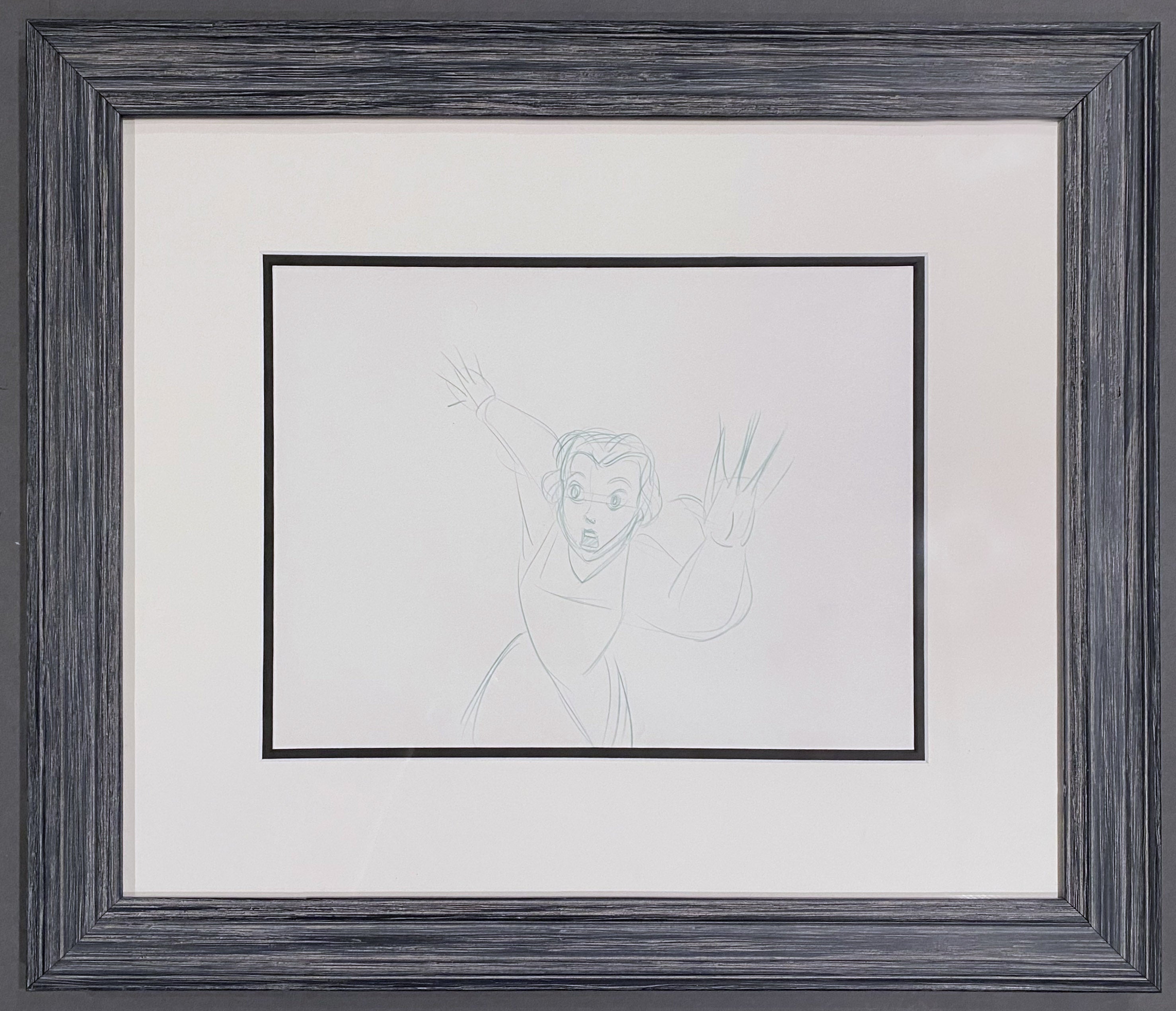 Original Walt Disney Production Drawing from Beauty and the Beast
