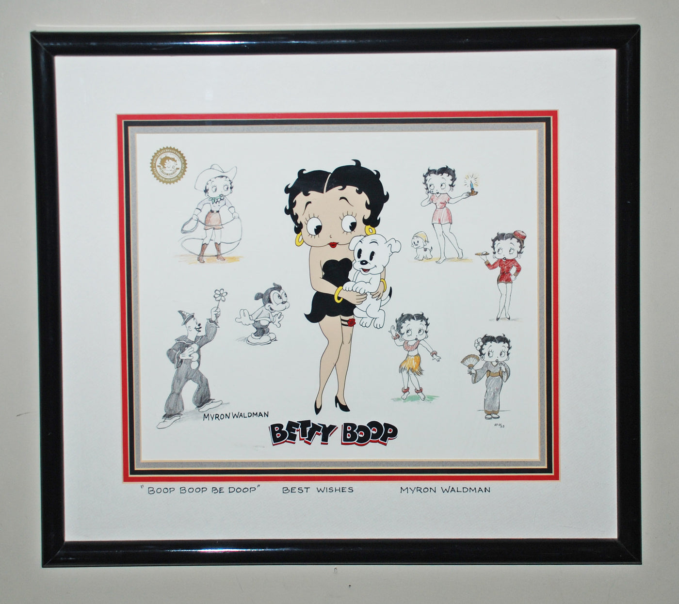 Original Betty Boop Limited Edition Model Cel