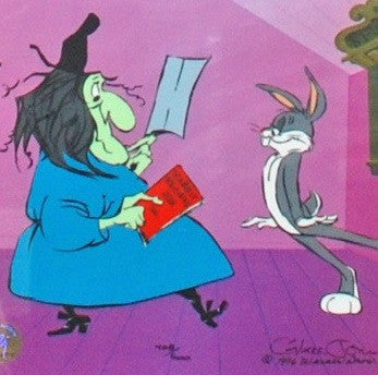 Warner Brothers Limited Edition Cel Rabbit Recipes Bugs Bunny
