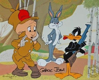 Chuck Jones Limited Edition Cel Bugs, Daffy, & Elmer Hunting Bugs Bunny, Elmer Fudd, & Daffy Duck Waner Bros.