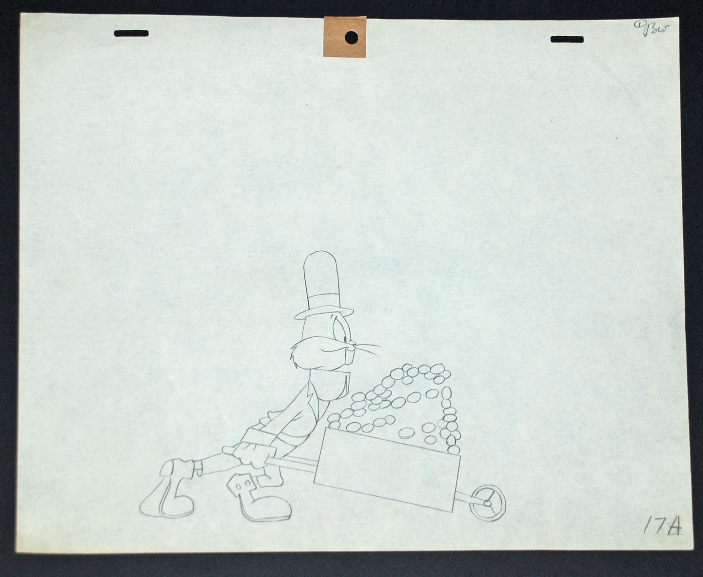 Original Warner Brothers Production Drawing From Barbary Coast Bunny