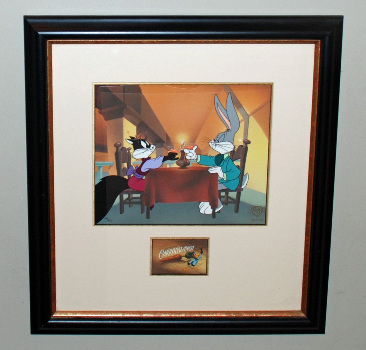 Original Warner Brothers Limited Edition Cel "Here's looking at you, Kitty"