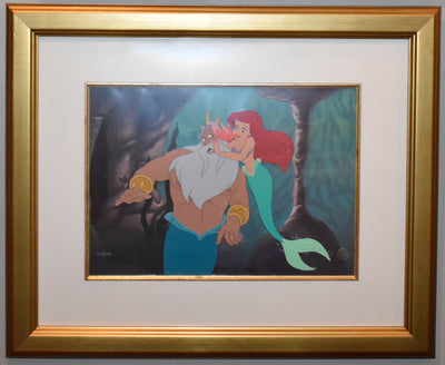 Original Walt Disney The Little Mermaid Limited Edition Cel, Daddy's Girl