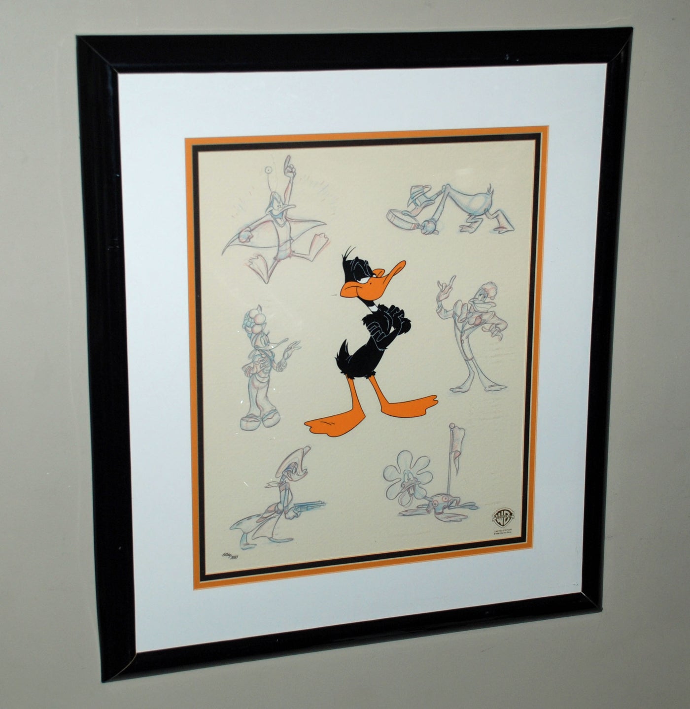 Original Warner Brothers Limited Edition Model Cel Featuring Daffy Duck