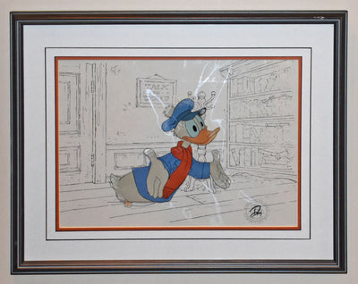 Original Walt Disney Production Cel from Mickey's Christmas Carol featuring Donald Duck