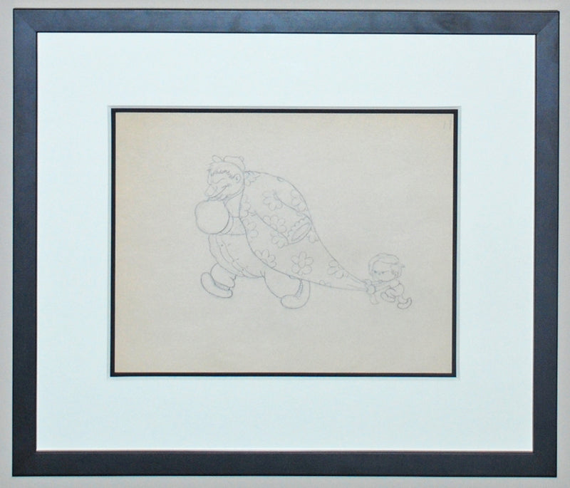 Original Walt Disney Production Drawing from Parade of the Award Nominees (1935) featuring the Champ