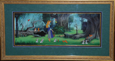 Disney Animation Art Limited Edition "Briar Rose in the Forest with Friends"