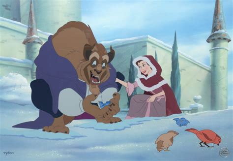 Original Walt Disney Beauty and the Beast Limited Edition Cel, Heartwarming