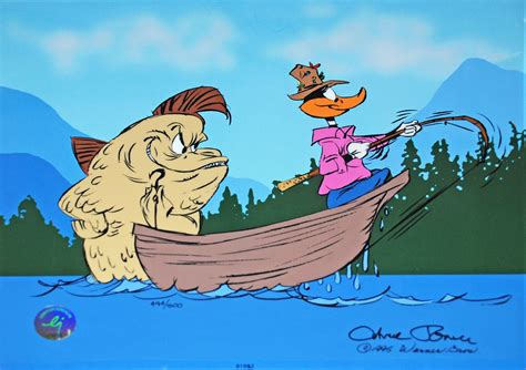 Original Warner brothers Limited Edition Cel, "Fish Tales" featuring Daffy Duck