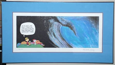Original Charles Schulz Lithograph "The Wave"