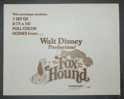 Original Walt Disney 6 Lobby Card set from The Fox and the Hound