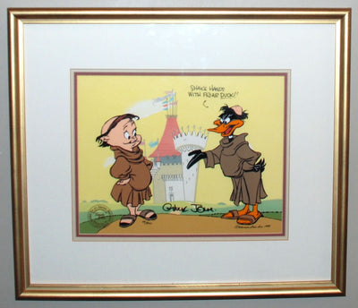 Warner Brothers Limited Edition Cel, Shake Hands with Friar Duck