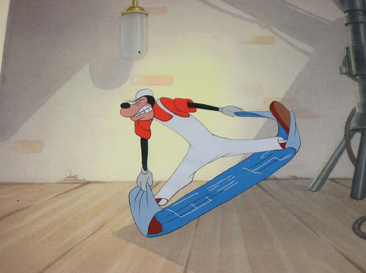 Original Walt Disney 12 Field Production Cel featuring Goofy (1950)
