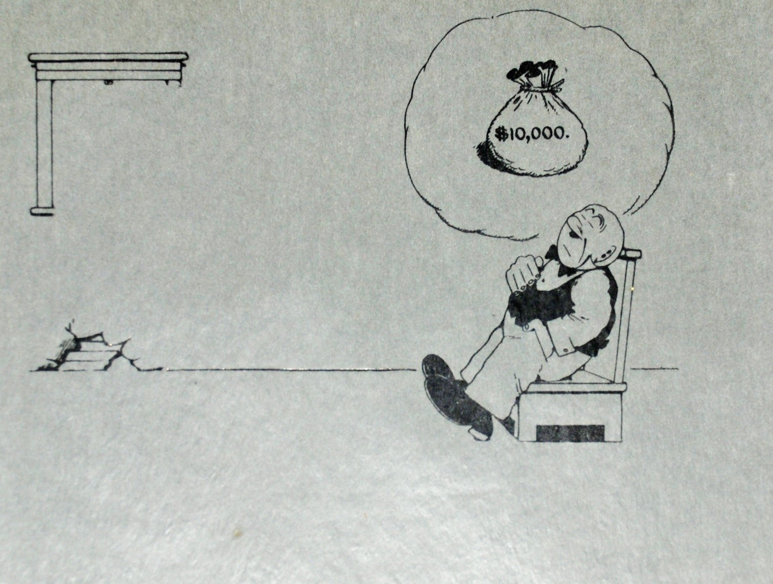 Andy Hettinger Printed Background Featuring Amos Roach From The Stolen Dream (c.1914