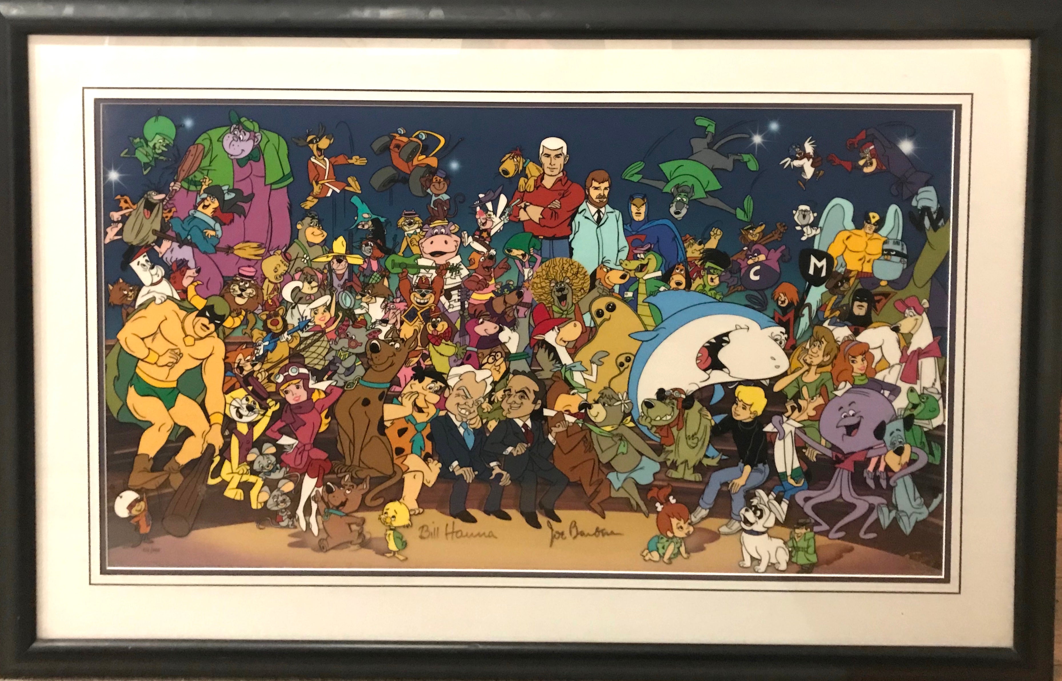 Original Hanna Barbera Flintstones Limited Edition Cel, All Together N 