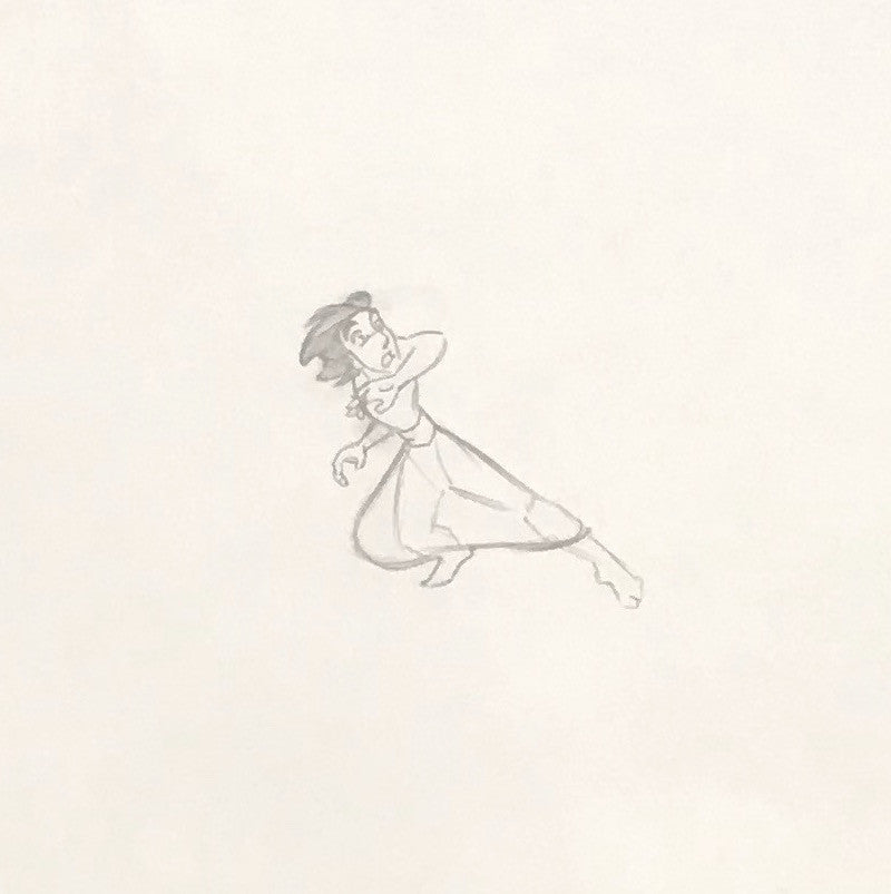 Original Walt Disney Production Drawing From Aladdin Featuring Aladdin ...