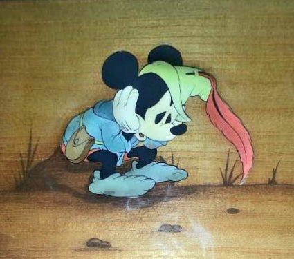 Walt Disney Production Cel Brave Little Tailor featuring Mickey Mouse