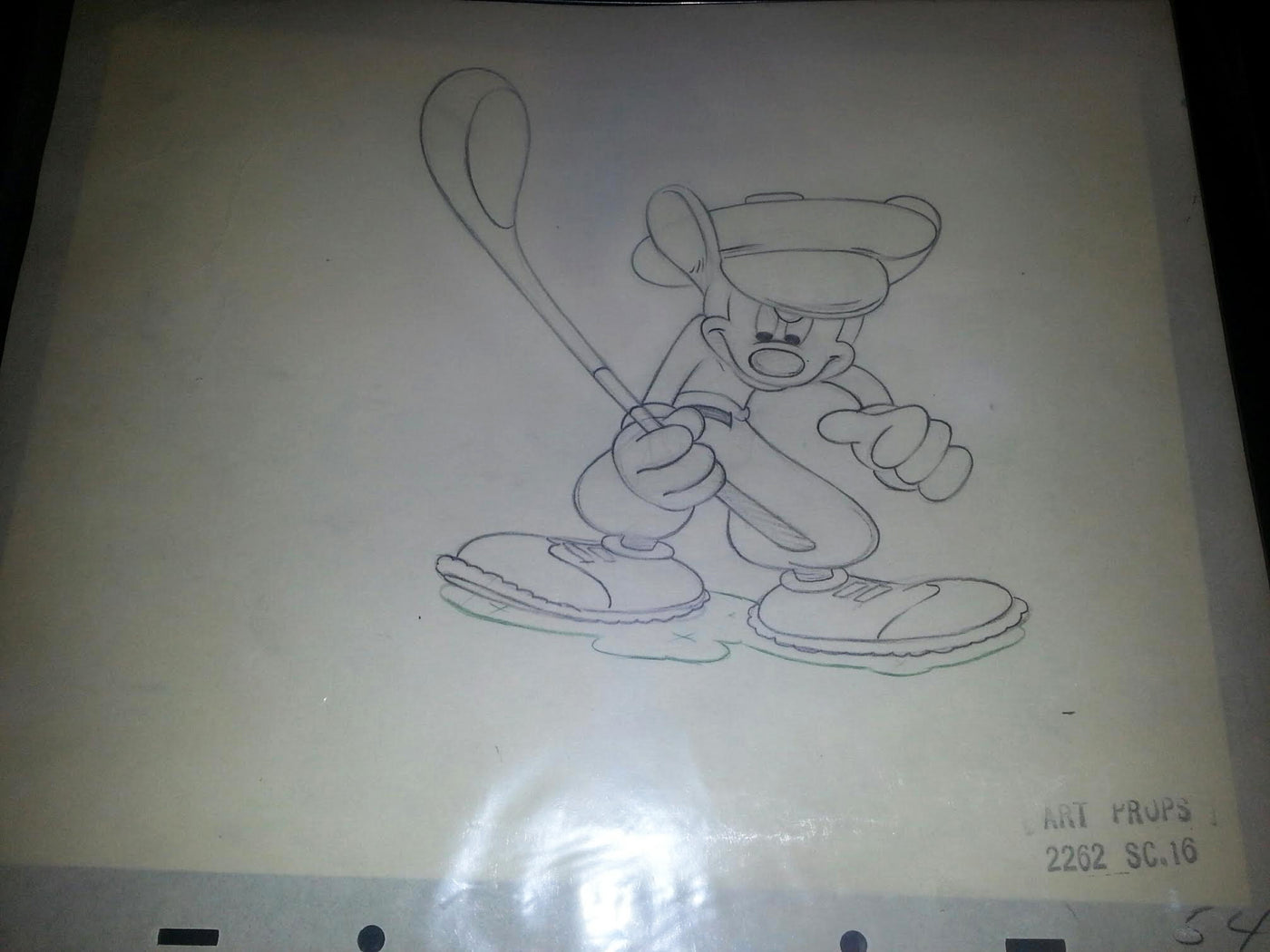 Original Walt Disney Production Drawing from Canine Caddy (1941)