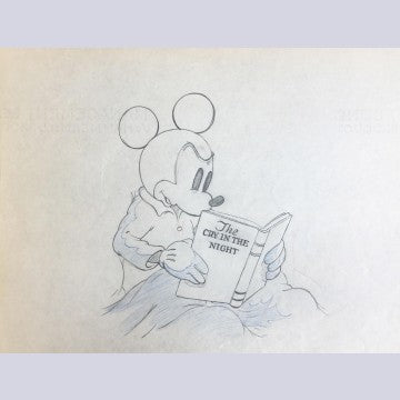 Original Walt Disney Production Drawing from Mickey Plays Papa featuring Mickey Mouse