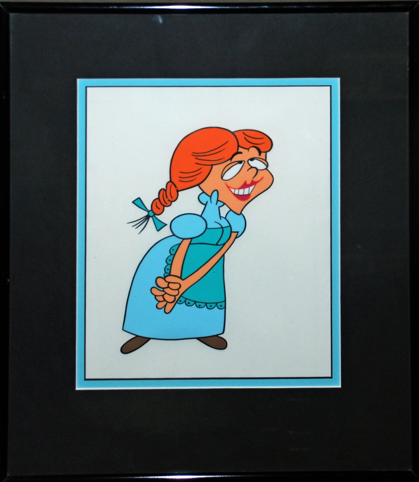 Original Jay Ward Productions Production Cel of Nell Fenwick from Dudley Do Right