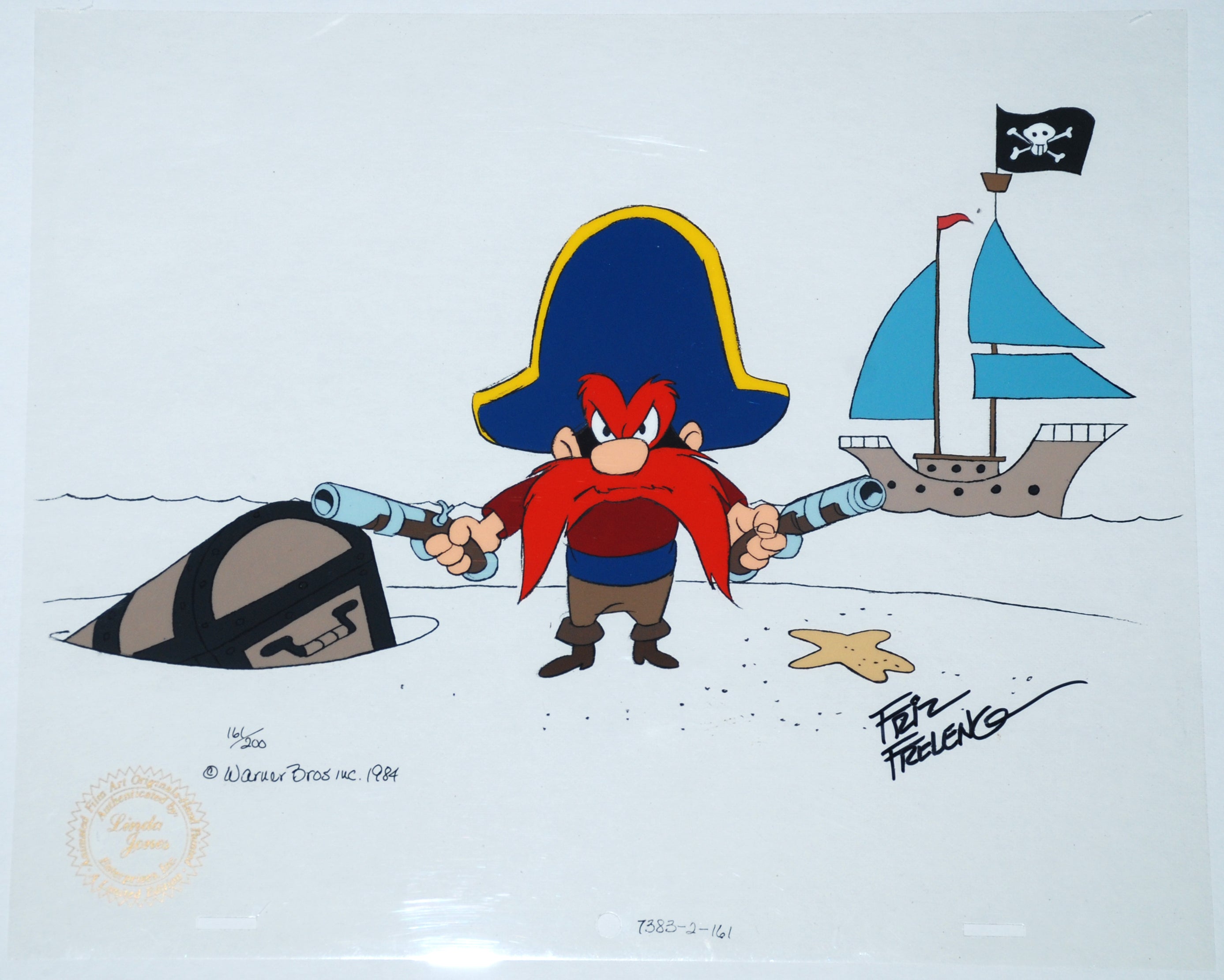 Figurine De Collection Pixi-Mini Sam Le Pirate (Warner, 1996) - Avec Boîte Et Certificat