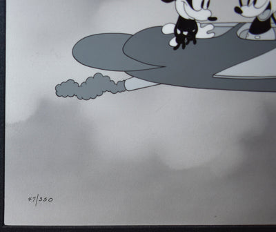 Disney Animation Art Limited Edition Cel "First Flight" from Plane Crazy (1928)