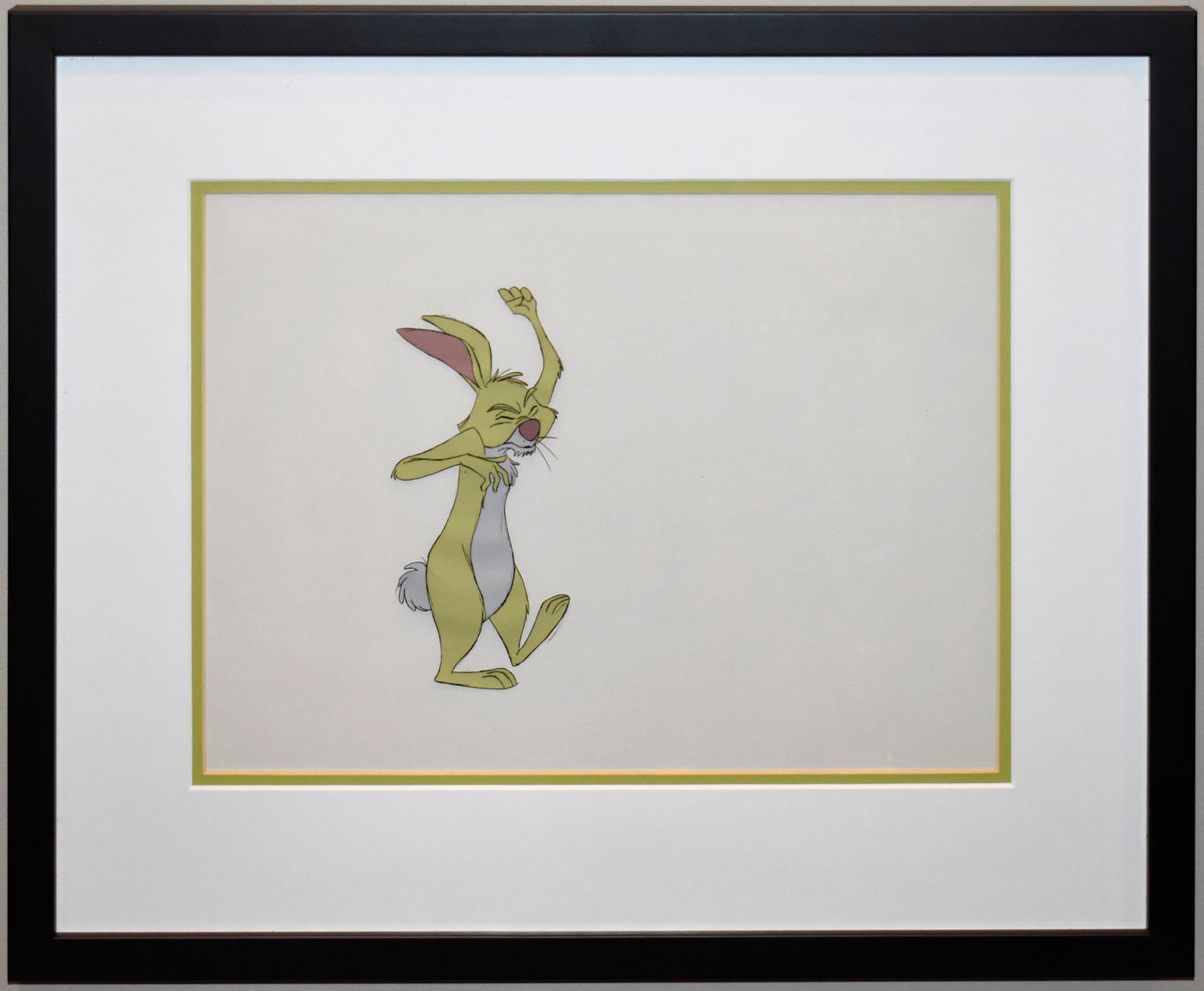 Original Walt Disney Winnie the Pooh and the Blustery Day Production Cel featuring Rabbit