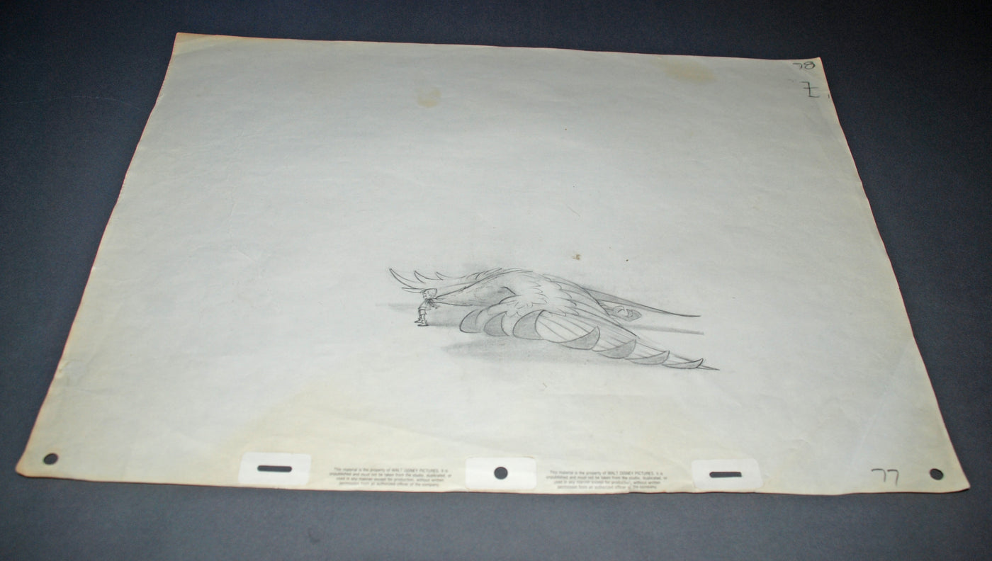 Original Walt Disney Production Drawing from The Rescuers