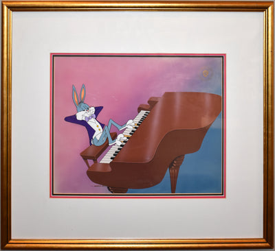 Warner Brothers Limited Edition Cel, Rhapsody Rabbit, Signed by Friz Freleng (Faded Signature)