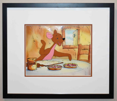 Original Walt Disney Educational Television Production Cel from Winnie the Pooh featuring Kanga