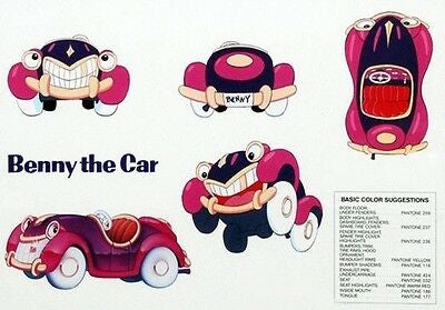 Disney Model Sheet of Benny the Car