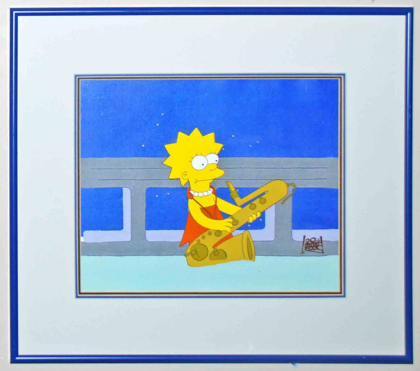 Original Simpsons Production Cel from the Simpsons featuring Lisa