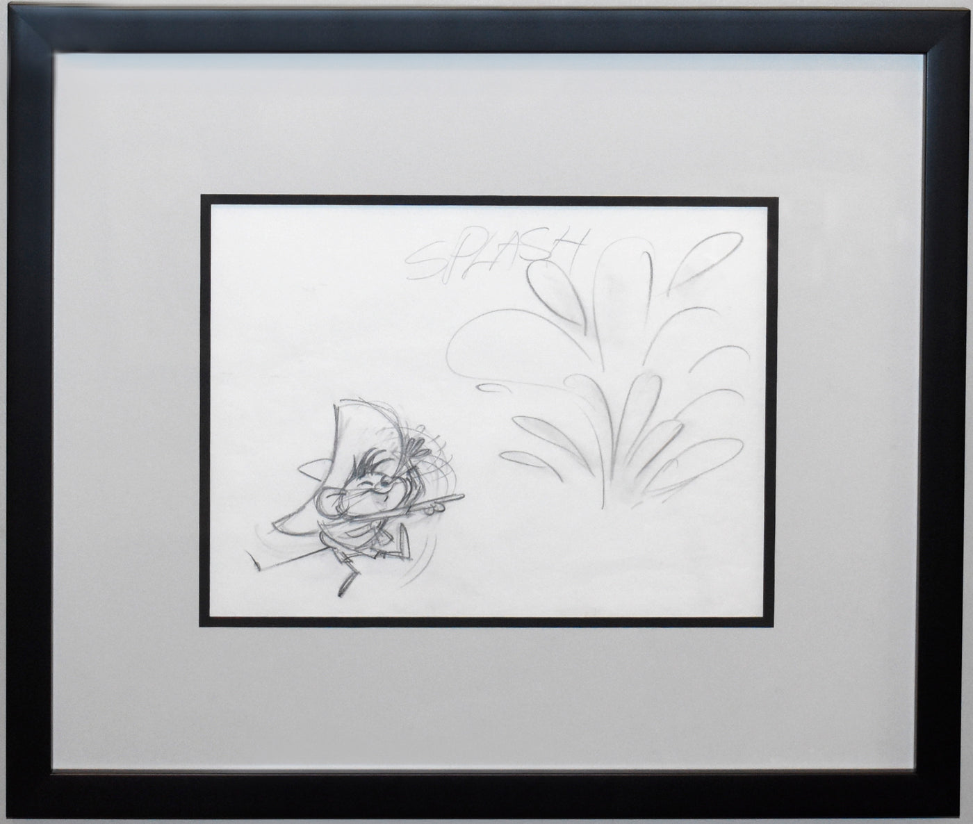 Original Warner Brothers Production Drawing Featuring Speedy Gonzales