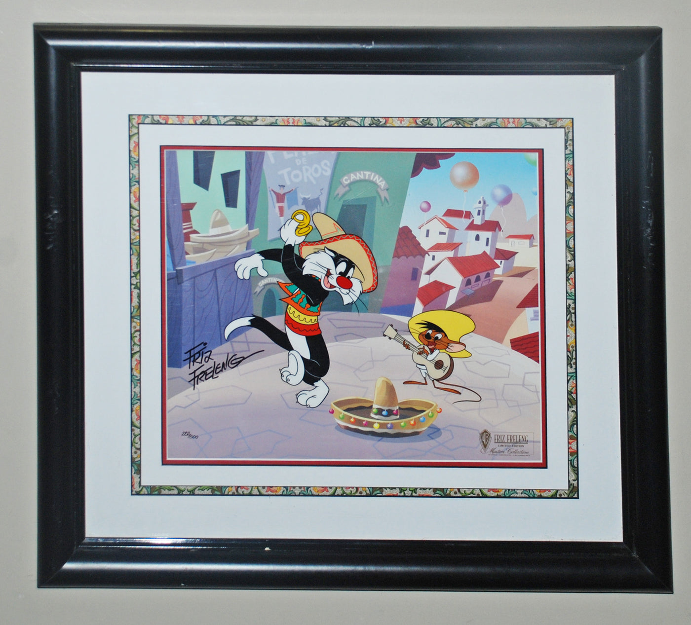 Original Warner Brothers Limited Cel Mexican Cat Dance