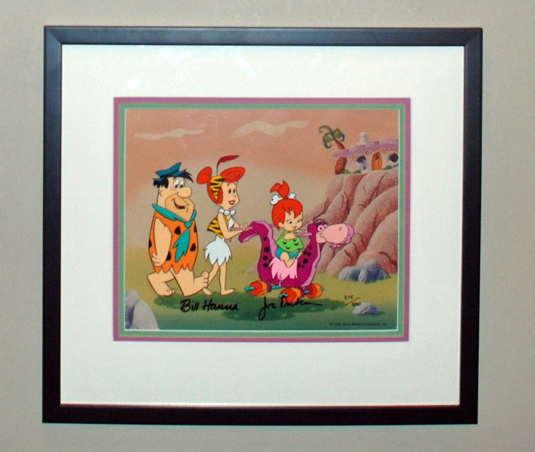 Hanna Barbera The Flintstones Limited Edition Cel, Strolling With Pebbles