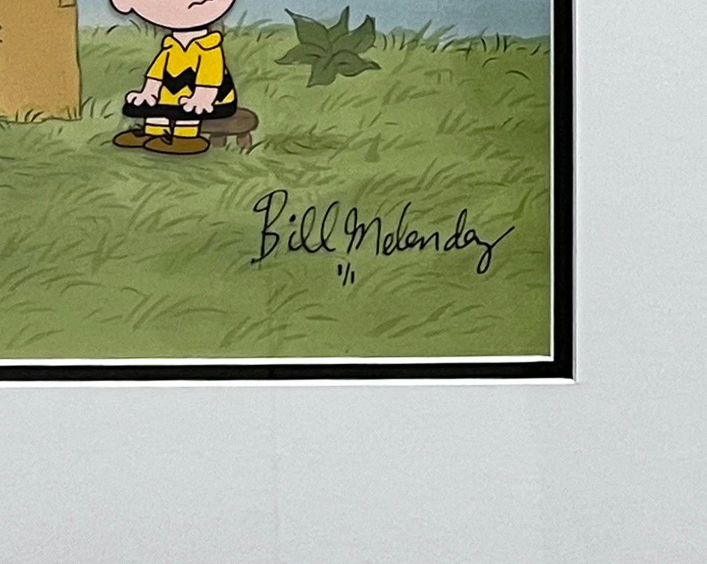 Original Peanuts Production Drawings with 1/1 Cel featuring Charlie Brown and Lucy