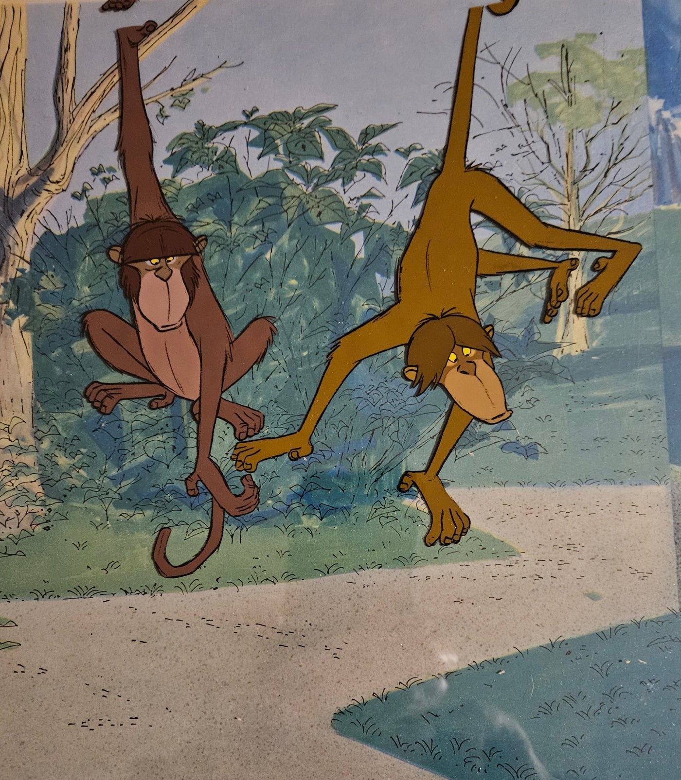 Original Walt Disney Production Cel from The Jungle Book featuring Monkeys
