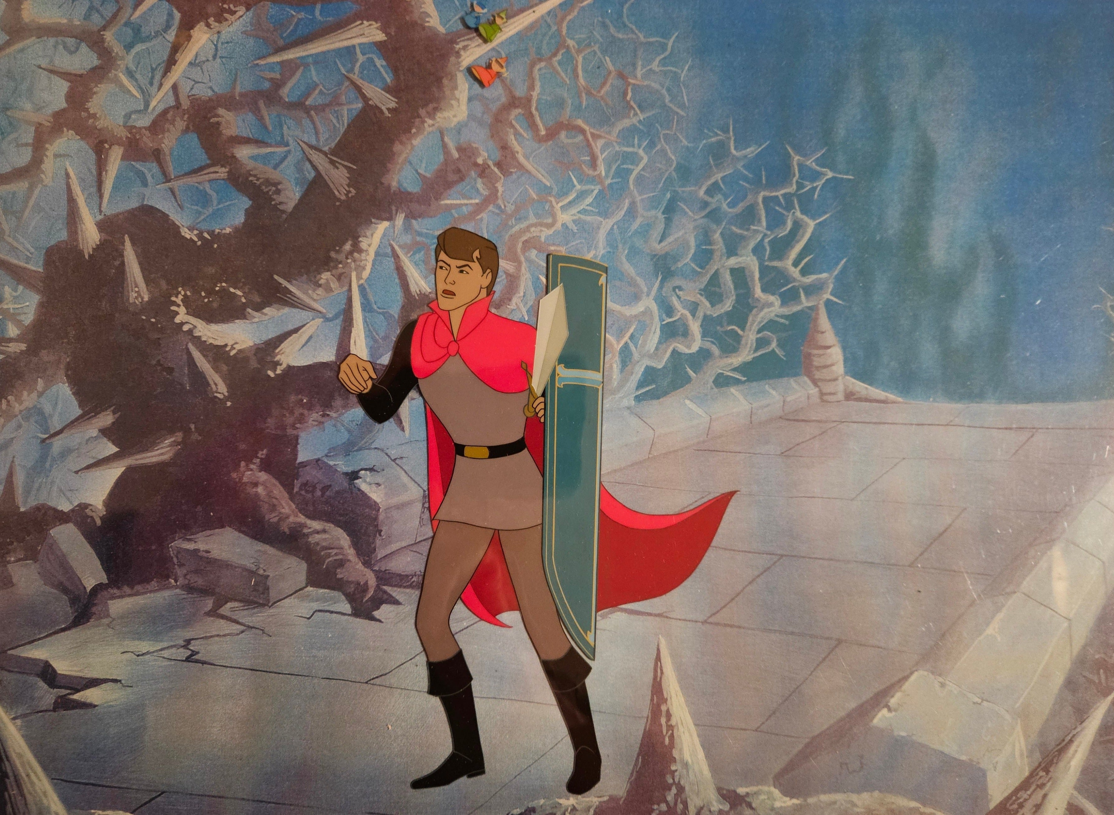 Original Walt Disney Production Cel From Sleeping Beauty Featuring Prince Phillip 1959 8768