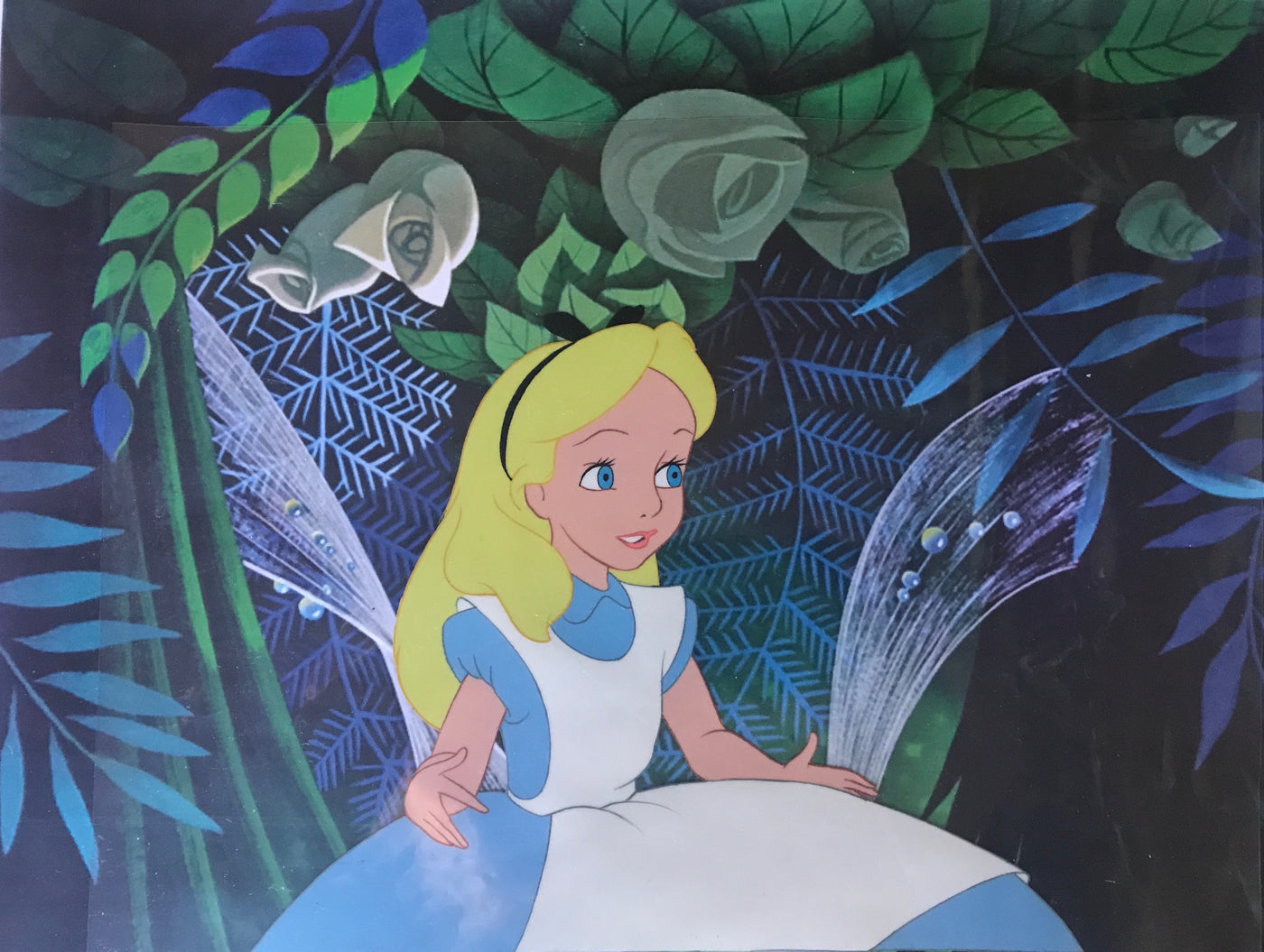 Original Walt Disney Production Cel from Alice in Wonderland featuring Alice