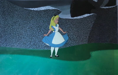 Original Walt Disney Production Cel from Alice in Wonderland featuring Alice