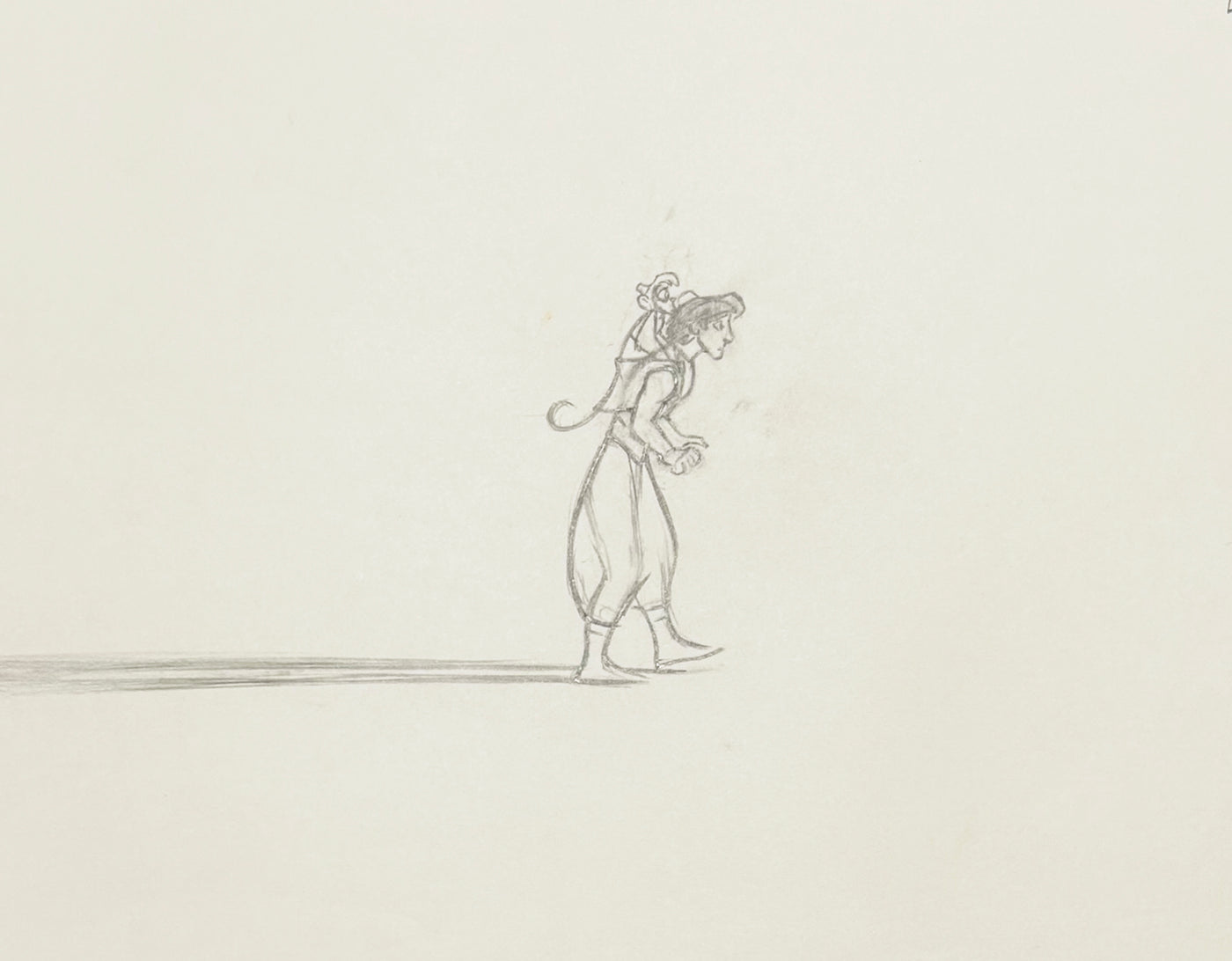 Original Walt Disney Production Drawing featuring Aladdin (1992 ...