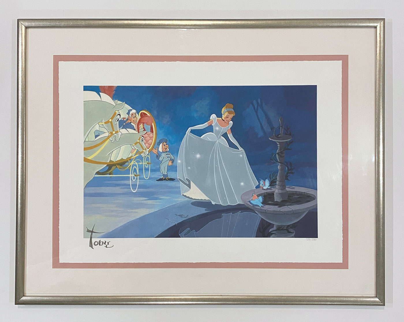 Original Limited Edition Giclee print "...An Enchanting Dress" featuring Cinderella