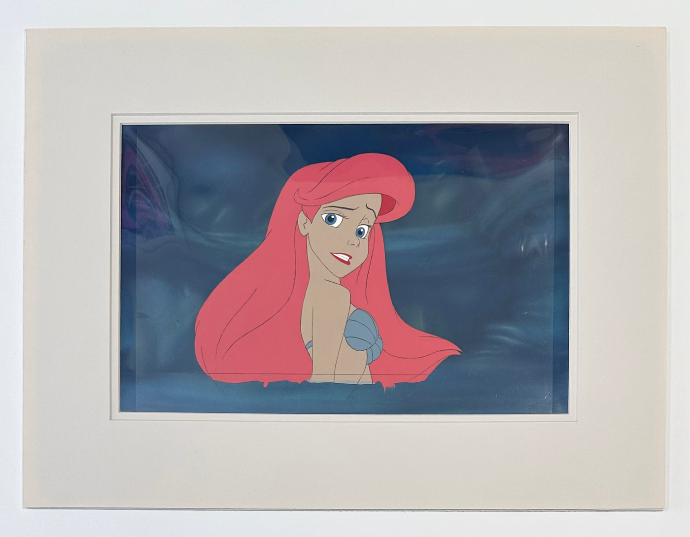 Original Walt Disney Production Cel from The Little Mermaid featuring Ariel