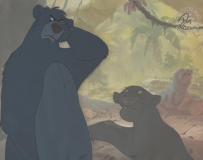 Original Walt Disney Production Cel from The Jungle Book featuring Baloo and Bagheera