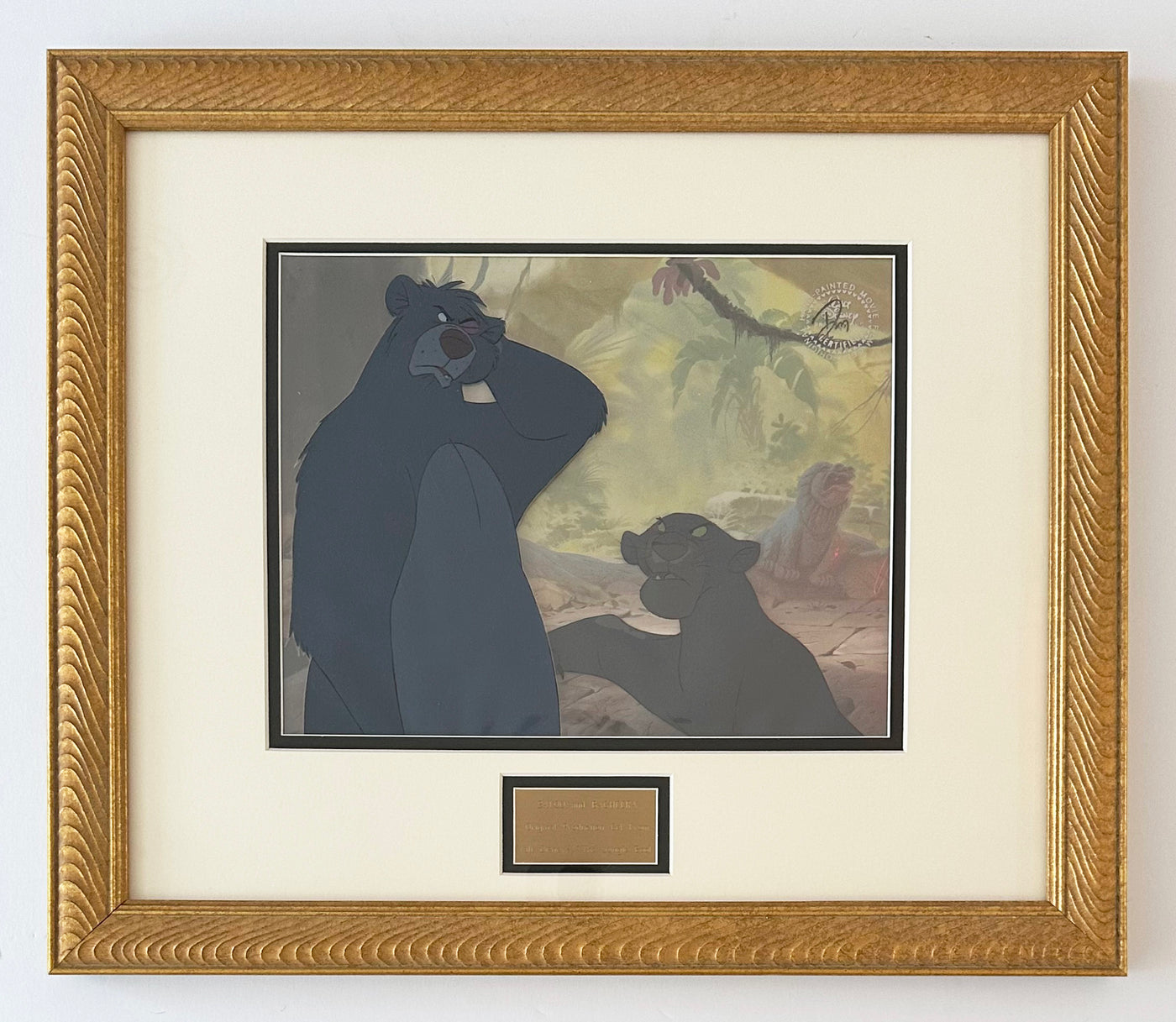 Original Walt Disney Production Cel from The Jungle Book featuring Baloo and Bagheera